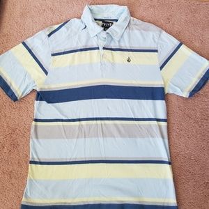 Volcom Boys XL striped polo shirt